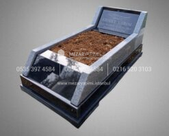 Egimli Mezar Modeli Absolute Black ve Beta Granit
