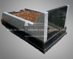 Egimli Mezar Modeli Absolute Black ve Beta Granit