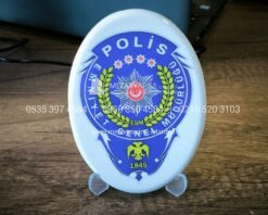 Porselen Uzerine Bayrak Ozel Firma Kamu Kurum Logo