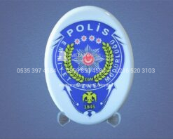 Porselen Uzerine Bayrak Ozel Firma Kamu Kurum Logo