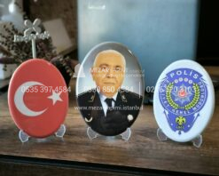 Porselen Uzerine Bayrak Ozel Firma Kamu Kurum Logo