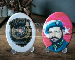Porselen Uzerine Bayrak Ozel Firma Kamu Kurum Logo
