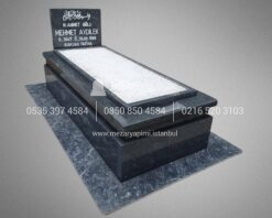 Siyah Granit Mezar Komple 5cm