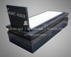 Siyah Granit Mezar Komple 5cm