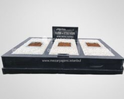 3 Kişilik Granit Aile Mezar Modeli