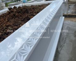 Baş Taşı ve Küpeşte Cnc İşlemeli Mermer Mezar