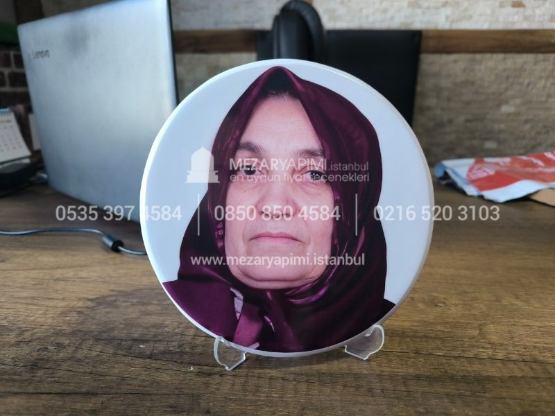 Porselen Resim Yuvarlak 20cm
