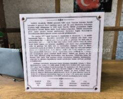 50x50cm Porselen Üzerine Yazı Plaka