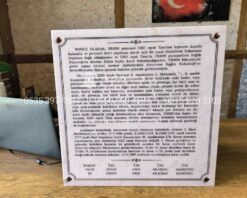 50x50cm Porselen Üzerine Yazı Plaka