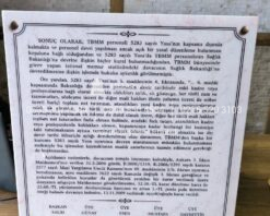 50x50cm Porselen Üzerine Yazı Plaka