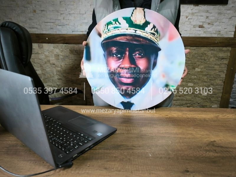50cm Yuvarlak Daire Şeklinde Porselen Resim