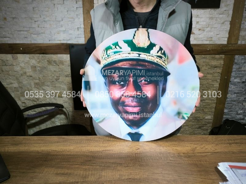 50cm Yuvarlak Daire Şeklinde Porselen Resim