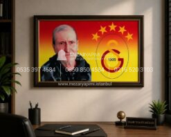 Galatasaray Logolu Porselen Resim 50x30cm