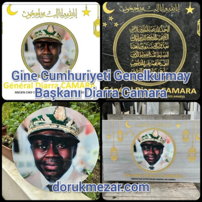 Gine Cumhuriyeti – Batı Afrika Merhum Gine Eski Genelkurmay Başkanı General Diarra Camara Anıt Mezar Taşı